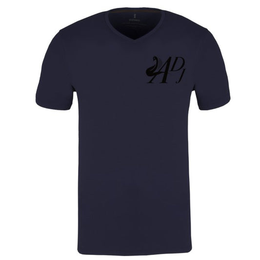 NAVY SHORT SLEEVE V-NECK T-SHIRT