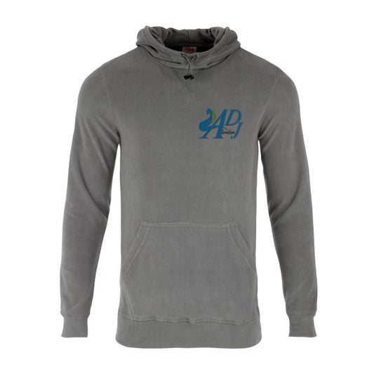 KANGAROO POCKET MEN’S. HOODIE WITH BLUE DESIGNER MOTIF