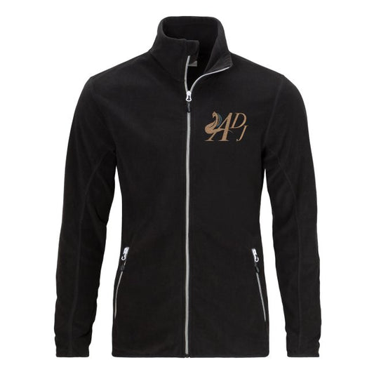 WOMEN’S FLEECE JACKET WITH GOLD EMBROIDERY MOTIF