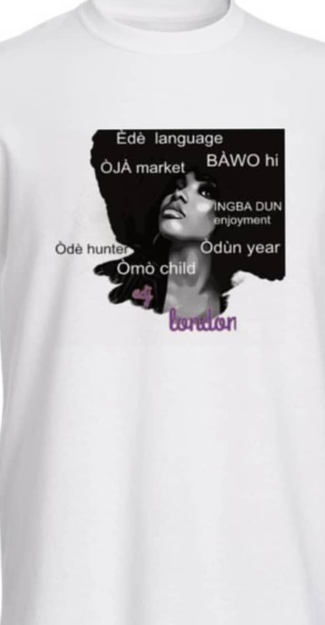 AFRO YORÙBÀ WORDS T SHIRT