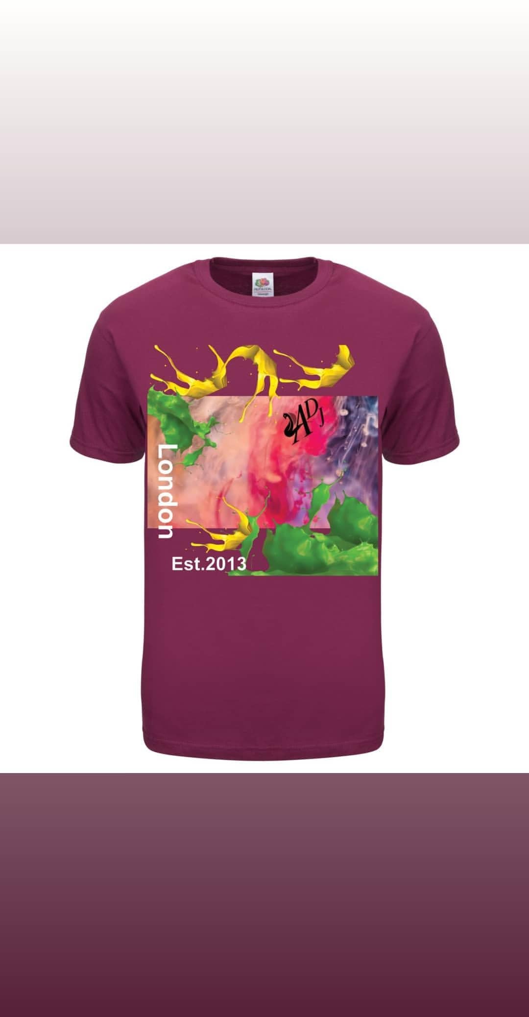 LONDON SPLASH BERRY T SHIRT