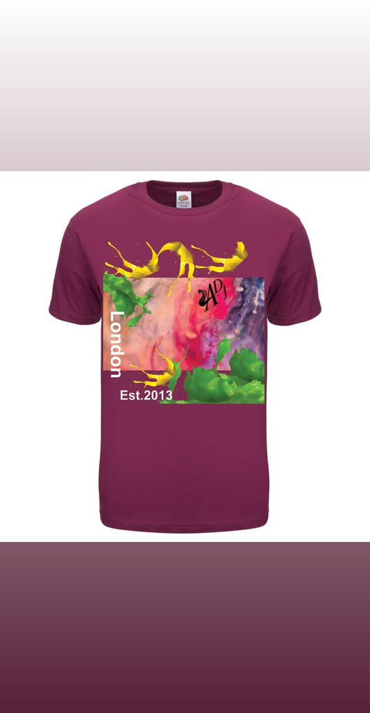 LONDON SPLASH BERRY T SHIRT