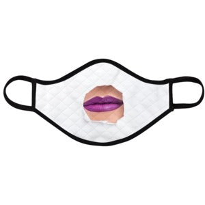 PINK LIP IN HOLE FACE MASK